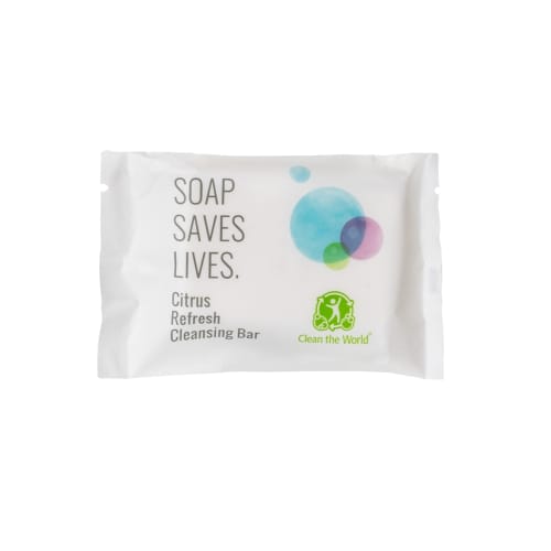 Clean the World Aloe Soap, Flow Wrapped, 1.25oz